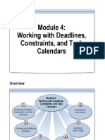Working With Deadlines, Constraints, and Task Calendars