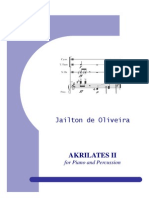 Akrilates No.2 for Piano and Percussion - Full Score