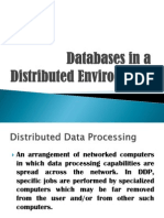 Databases in A Distributed Environment