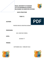Technical University of Manabí Faculty of Informatics Science Engineering Degree in Computer Systems Data Structure