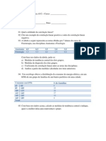 Exercício de revisão para av2 Bio Estatistica