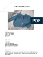 Free Knitting Pattern: Moss Stitch Baby Cardigan