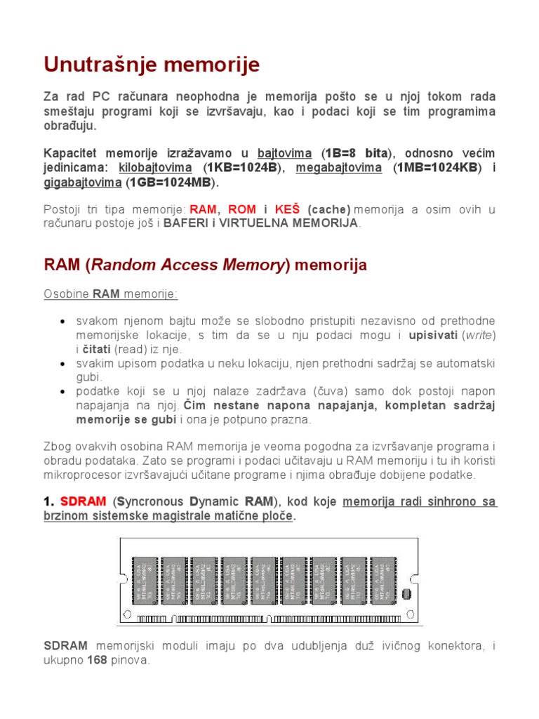 Memorije | PDF