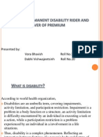 Permanent Disability Rider and Waiver of Premium