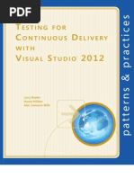 Testing For Continuous Delivery With Visual Studio 2012