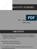 Group Gratuity Schemes: BY: Manjusha Arora Ankur Garg