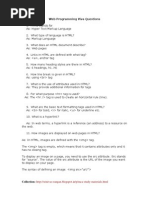 300+ Top Web Technology Lab Viva Questions and Answers PDF | PDF | Html ...