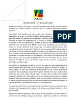 Déclaration FSU CTA 12 Nov 2012 PDF