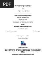 Project Report Format