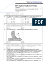 GATE - Civil Engineering Question Paper - 2011