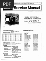 Honda Goldwing Clarion CB Service Manual-50870