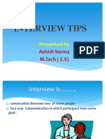 Interview Tips: Presented by