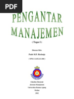 Download Makalah Pengantar Manajemen 1 by Paulo MP Harianja SN115035191 doc pdf