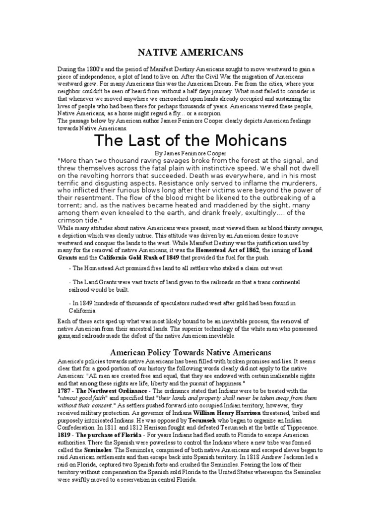 Native Americans | PDF | Native Americans In The United States ...