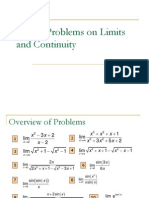 Solved Problems On Limits and Continuity