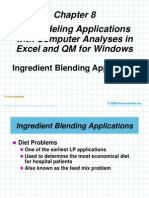 LP Modeling Applications With Computer Analyses in Excel and QM For Windows