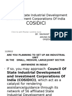 Cosidici: Council of State Industrial Development and Investment Corporations of India