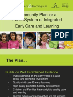 Community Plan For A Public System of Integrated Early Care and Learning in British Columbia