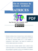 Solución de Sistemas de Ecuaciones Lineales Mediante Matrices Mediante El Método de Gauss Jordan