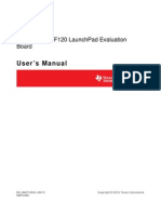 User'S Manual: Stellaris® Lm4F120 Launchpad Evaluation Board