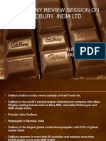 Company Review Session On Cadbury India LTD: Submitted by Manish Dutta