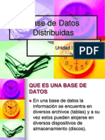 Base de Datos Distribuidas