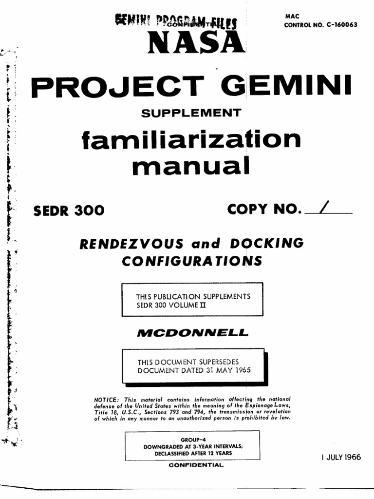 Project Gemini Familiarization Manual Vol2 Sec2 | PDF | Space ...