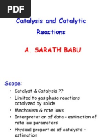 Catalysis and Catalytic Reactions: A. Sarath Babu