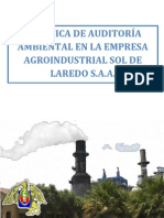 Práctica de Auditoría Ambiental en La Empresa Agroindustrial Sol de Laredo S.A.A.