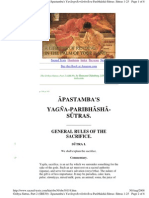 Apastamba's Yajna Paribhasha Sutras 1 PDF