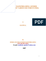 Download Gender Mainstreaming in India -f by brsiwal1475 SN11510407 doc pdf