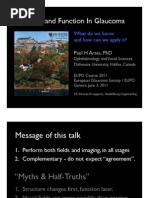 Structure and Function in Glaucoma