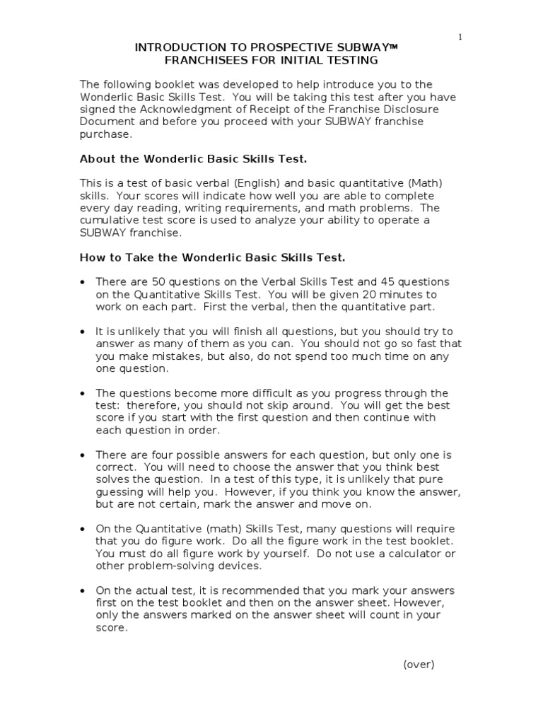 Wonderlic Test | PDF | Sexual Harassment | Cognition