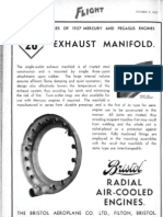 Exhaust Manifold: The Bristol Aeroplane Co. LTD., Filton, Bristol