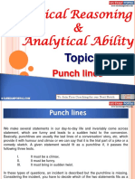 Logical Reasoning Analytical Ability Punchlines