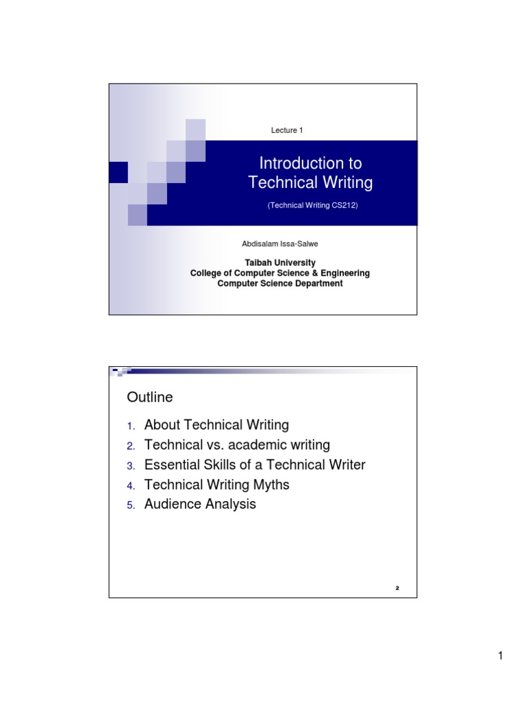 Introduction to Technical Writing | PDF | Technical Communication ...