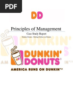 MGT Group Case Study Report (Dunkin Donuts) 