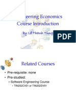 Course Introduction - Engineering Economics 