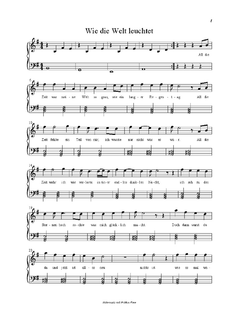 Rock It Wie Die Welt Leuchtet Songtext