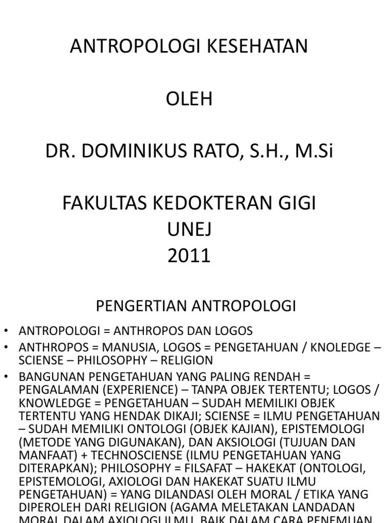 Antropologi Kesehatan