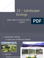 Chapter 23 – Landscape Ecology and lake succession