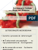 Fatores Extrinsecos e Controle Microbiano Nos Alimentos