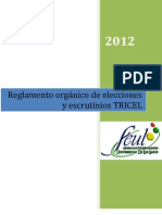 Reglamento Tricel 2012