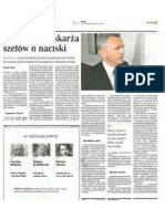 "Prokurator Oskarża Przełożonych o Naciski" 16.10.2009