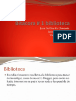 Bitácora biblioteca # 1