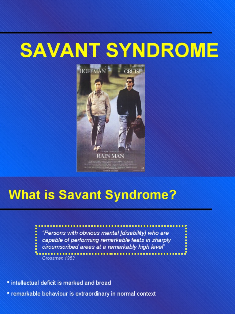 Autism & Savant Syndrome | PDF | Autism | Abnormal Psychology