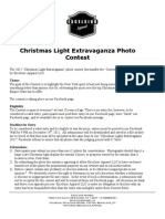 Christmas Light Extravaganza Contest Rules
