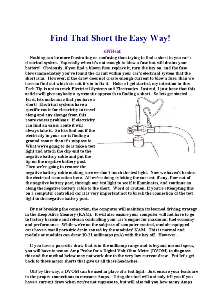 Encontrar Cortos Facil English PDF Fuse (Electrical) Compass