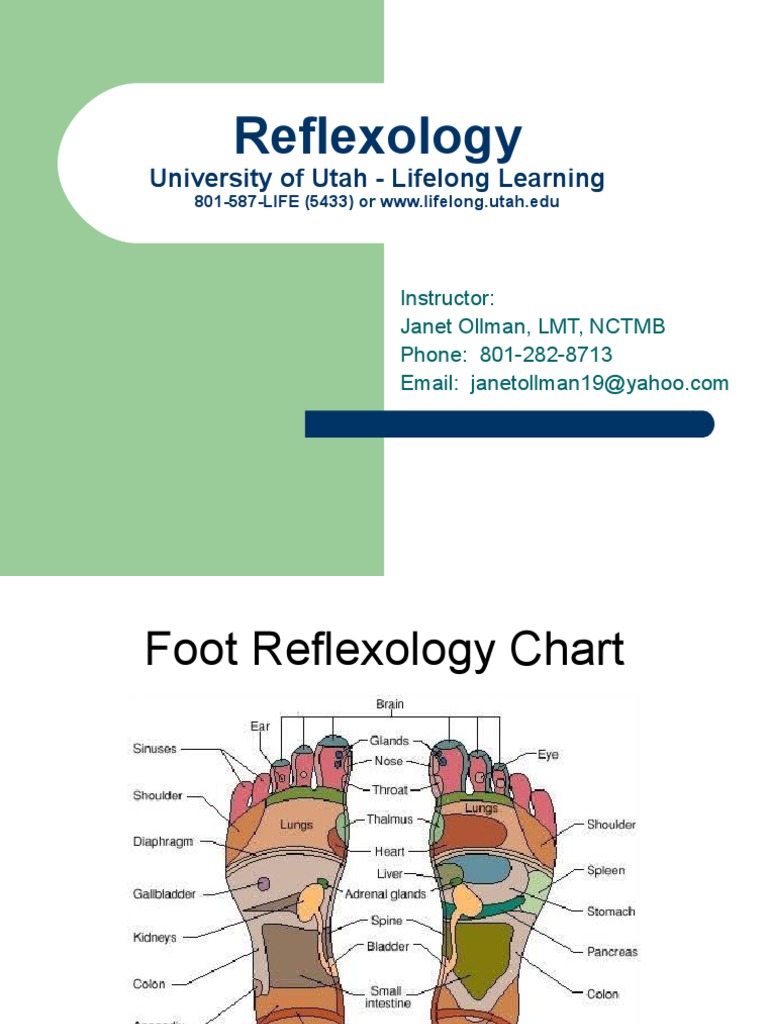 Reflexology Charts and Relaxation Techniques | PDF