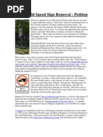Download Springfield Speed Limit Sign Removal by Christian Sweryda SN115183183 doc pdf